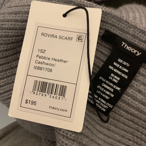 NWT Theory Cashmere Scarf 🧣 - Picture 8 of 8
